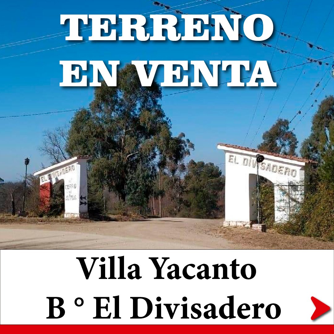 Terreno en venta Villa Yacanto