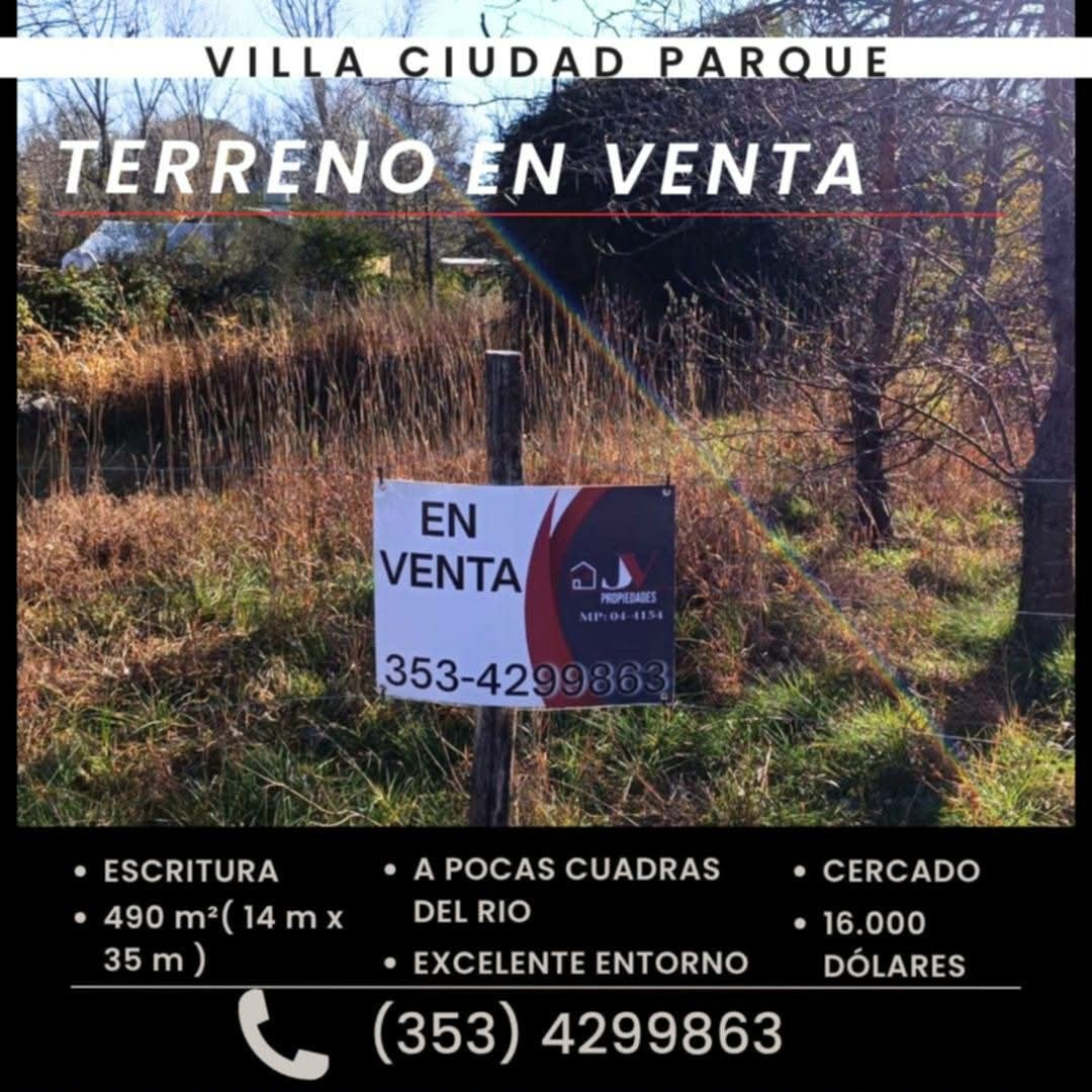 Terreno en venta Villa Ciudad Parque